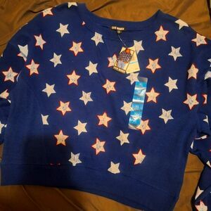 Steve Madden - Blue, red and white star tee. XL junior NWT